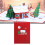 Heartwarming Foldable Greeting Card Elegant 3D Christmas-2 sets 2