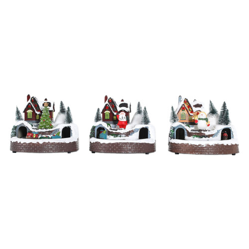 Enchanting Lighted Christmas Train Scene with-Elderly style 1