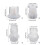 Christmas Concrete Silicone Pot Mold Succulent-the bell 4