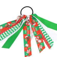 Christmas Hair Scrunchies Elastic Ties Holiday Hair-style 8