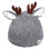 Süße Strickmütze mit Geweih-Strickmütze, Weihnachtsmütze-Grau 1