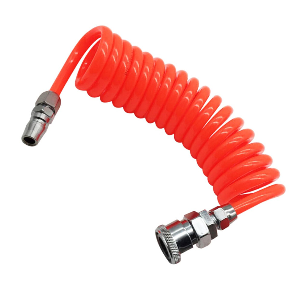 Retractable Air Hose Telescopic Trachea Pu Tube Garden Hose Reel Compressed Air Random Color 9084446694017