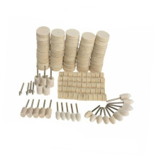 129pcs Wool Polishing Wheel Buffing Pad For Automotive Jewelry And Machinery Parts Polishing Metal Waxing And Grinding