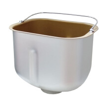 Aluminum Alloy Breadmaker Liner - Barrel Style Bread Machine Dish - Replacement Part For Bread Baking Pan - Gold