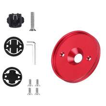 Aluminum Alloys Cycling Mount Quick Install For Bicycle Stem Caps Adapters Cycling Computer Compatibility Red