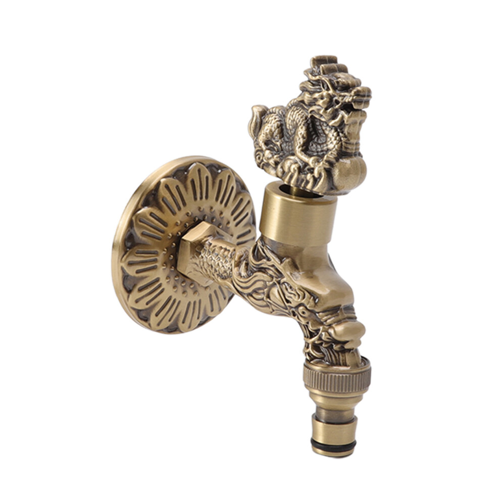 Luxurious Copper Water Faucet For Bathroom Taps Kylin And Dragon 7671356502680