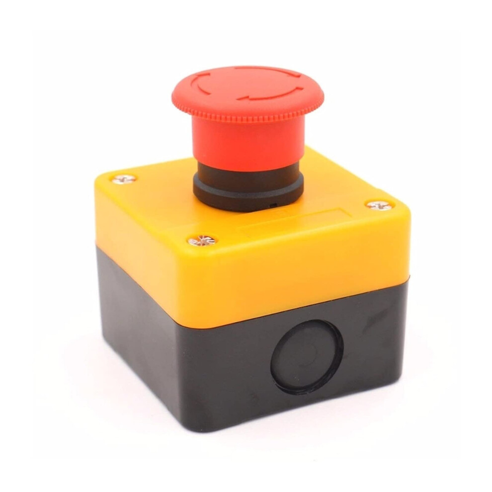 Emergency Stop Push Button Weatherproof Push Button Switch 660V Red With Box 9393856724192