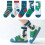 5 Paar Kindersocken bis zur Mitte der Wade, hoher 4