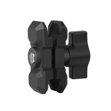 Double Socket Arm 6cm Aluminum Alloy Lightweight For 1-Inch Ball Base Motorcycle Phone Mount