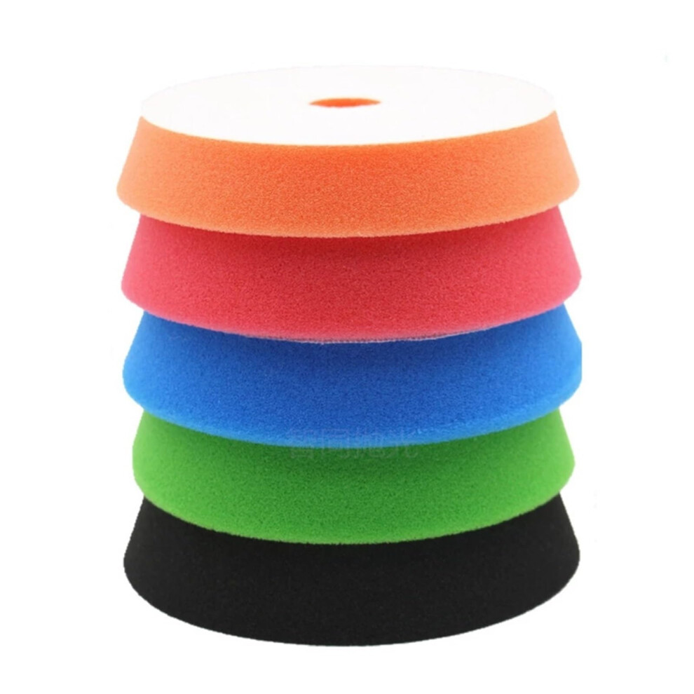 5 Pcs 6 Inch Car Polishing Pads Sponge Buffing Waxing Pad Kit For Car Polisher Buffer Compatible With Orbital Polishers 9393856724277