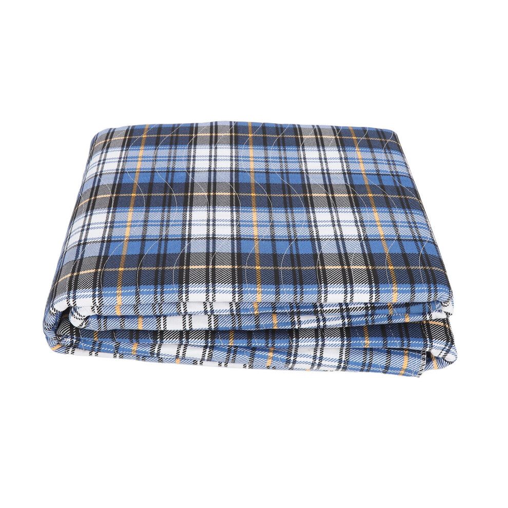 Blue Elderly Incontinence Bed Pads 90X180cm Waterproof Washable Pads For Adults
