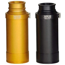 High Power Binoculars 10X50 Monocular Telescope Metal Gold Finish Large Eyepiece HD Prism