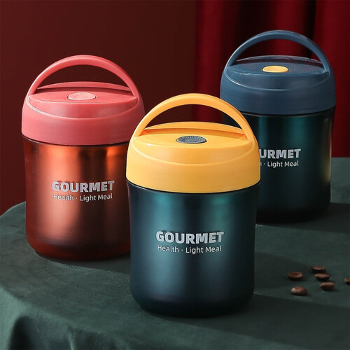 Nonrust Steel Thermal Flasks 550ml Wide Mouthes-Modern Blue 1