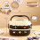 Double Layer Lunch Container 1600ml-brown Stainless steel 3D s 7