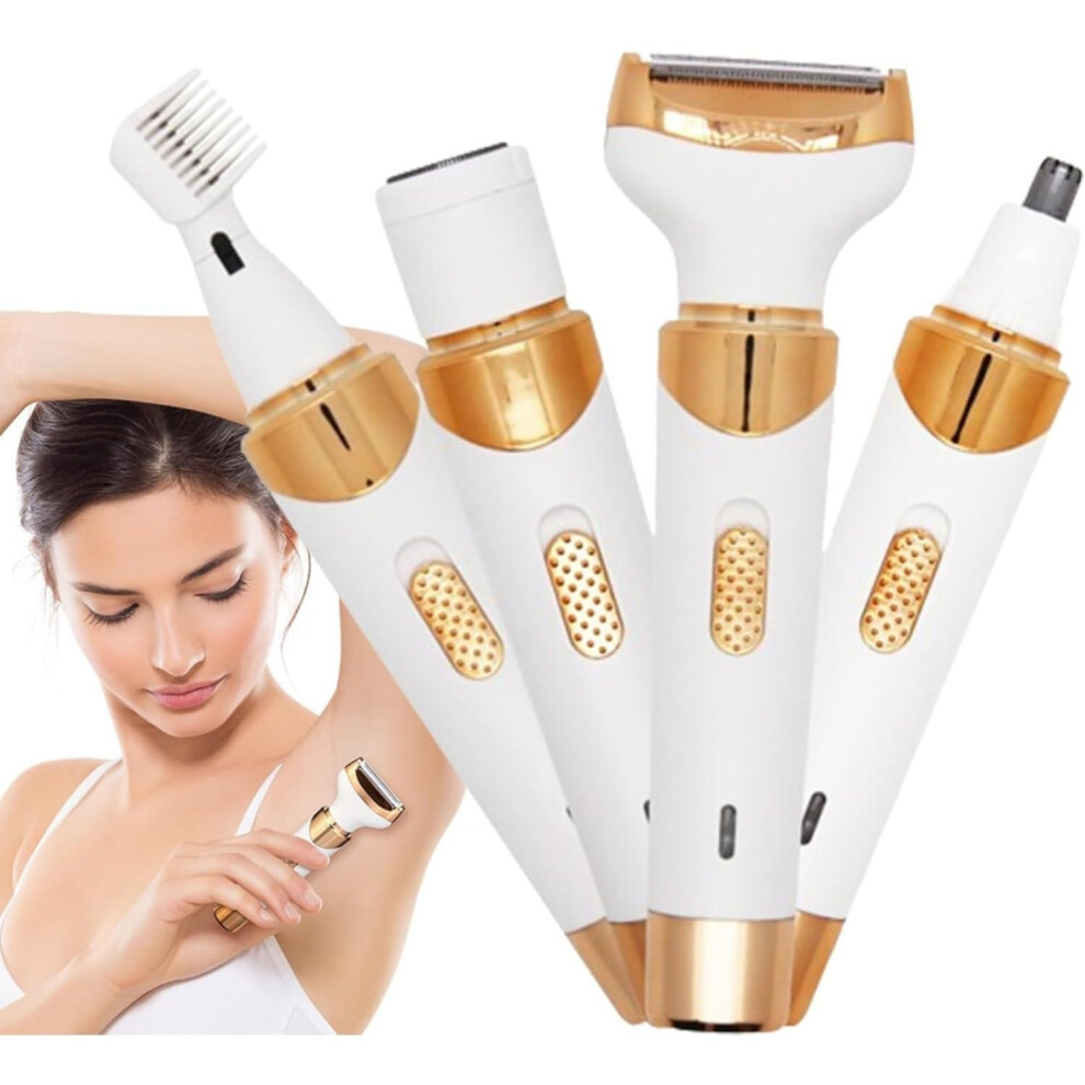 Women Epilators Cordless Electric Razor For Women Bikini Hair Shaver Eyebrow Nose And Face Hair Remover