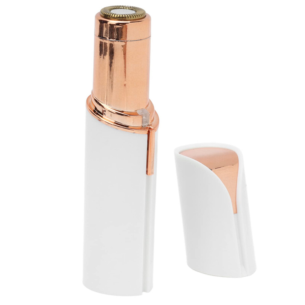 Facial Hair Remover For Women Lipstick Shaped Trimmer Waterproof USB Charging Electric Shaver Eyebrow Nose White