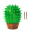 Brosse d'angle pour gratte-ongles en forme d'animal Cactus, pour 1