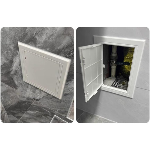 White ABS Access Panel Moisture-Resistant High-Temperature 150 x 200mm 1