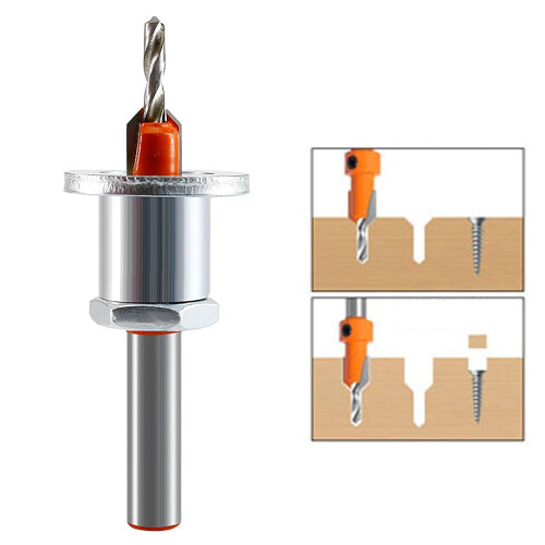 Wood Countersink Drill Bit: Precise Positioning, Easy Adjustment, Compatible With Standard Drill Chucks For Woodworking 2