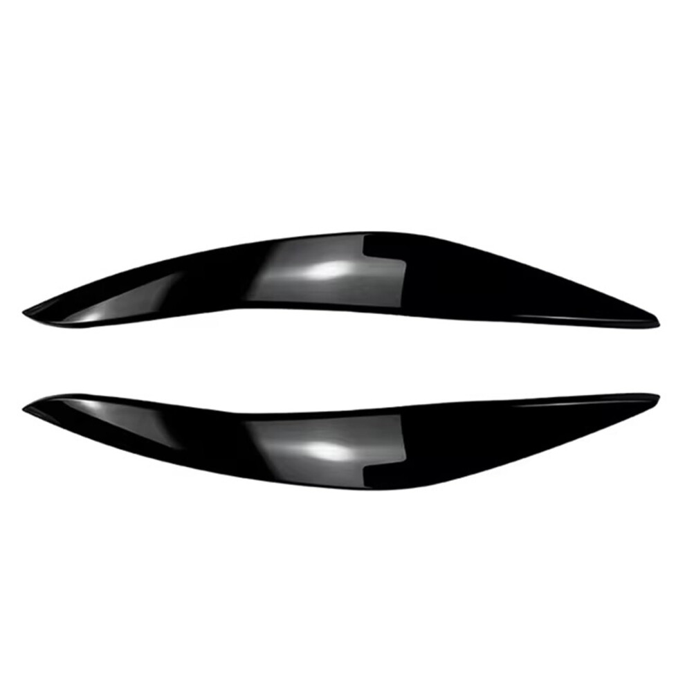 Headlight Eyebrow For Bmw 5 Series F10 F11 F18 535I 525I 520I 530I 2011-2017 Gloss Eyelid Lamp Black 9084446695243