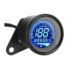 Universal Odometer Motorcycle Digital GPS Tachometer 7 Backlight Adjustable Odometer Trip Meter 12V Replacement Parts