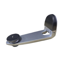 Space-Saving Projector Wall Adjustable Angles, Secure Lock Buckle, Silver Gray