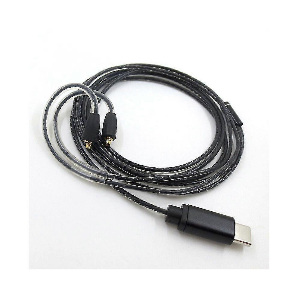 Kikidex (As Show, Wire Control Model) Mmcx Type-C Audio Cable Headphone Cord For Shure Se215 Se535 Se846 Ue900s