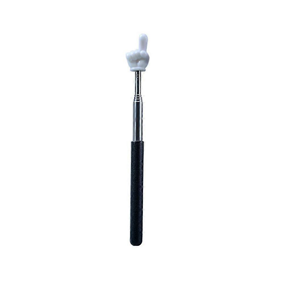 Kikidex (As Show, ) Finger Pointer Stick Professional Telescopic Teachers Pointer Long-Lasting Handheld Pointer Stick Fo Pink