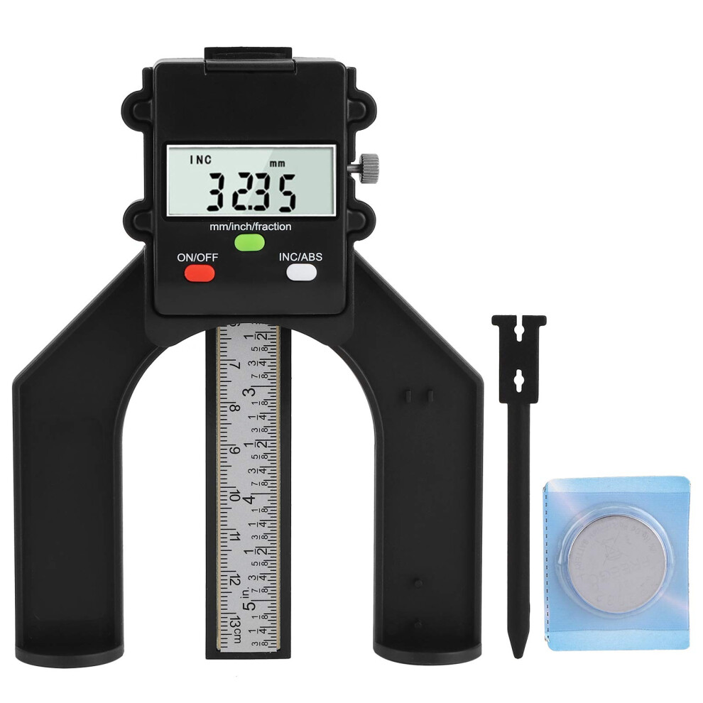 Woodworking Ruler Electronic Digital Height Measurement Tool For Table Saw Diy Professional 80 Mm Abs 9354506616472