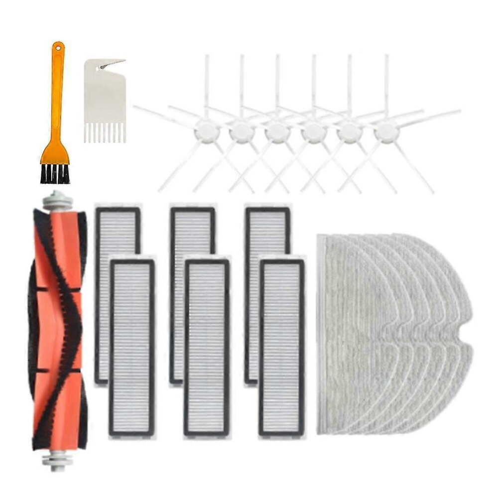 Kikidex (As Show, One Size) For D9 Robot Vacuum Cleaner Replacement Accessories Main Brush Hepa Filter Side Brush Mop Cloth Rag