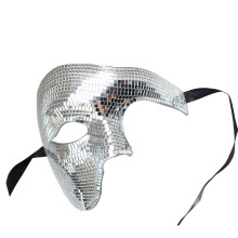 Elegante Halbgesichtsmaske für Kostümpartys und-Silber