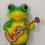 Cheerful Frogs Decorations for Gardens 3D-Drum beating frog 4