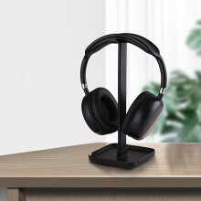 (Signal Black, one-size) Multifunctional Headphone Stand, 1 Count Desktop Gaming Headset Holder, Universal Dual-use Headphone Mobile Phone Holder