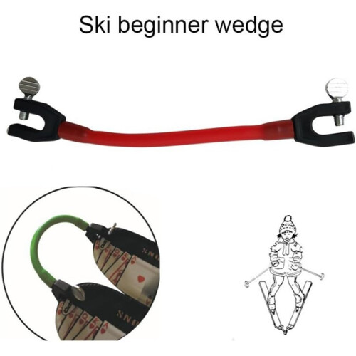 Child Safe Ski Tip Connector Red With Protective Spacers For Enhanced Stability Compatible With Standard Ski Tips 1