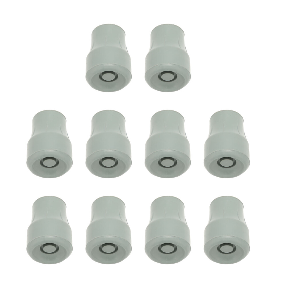 22mm Inner Diameter Cane Tips - Non-Slip Rubber Pack of 10