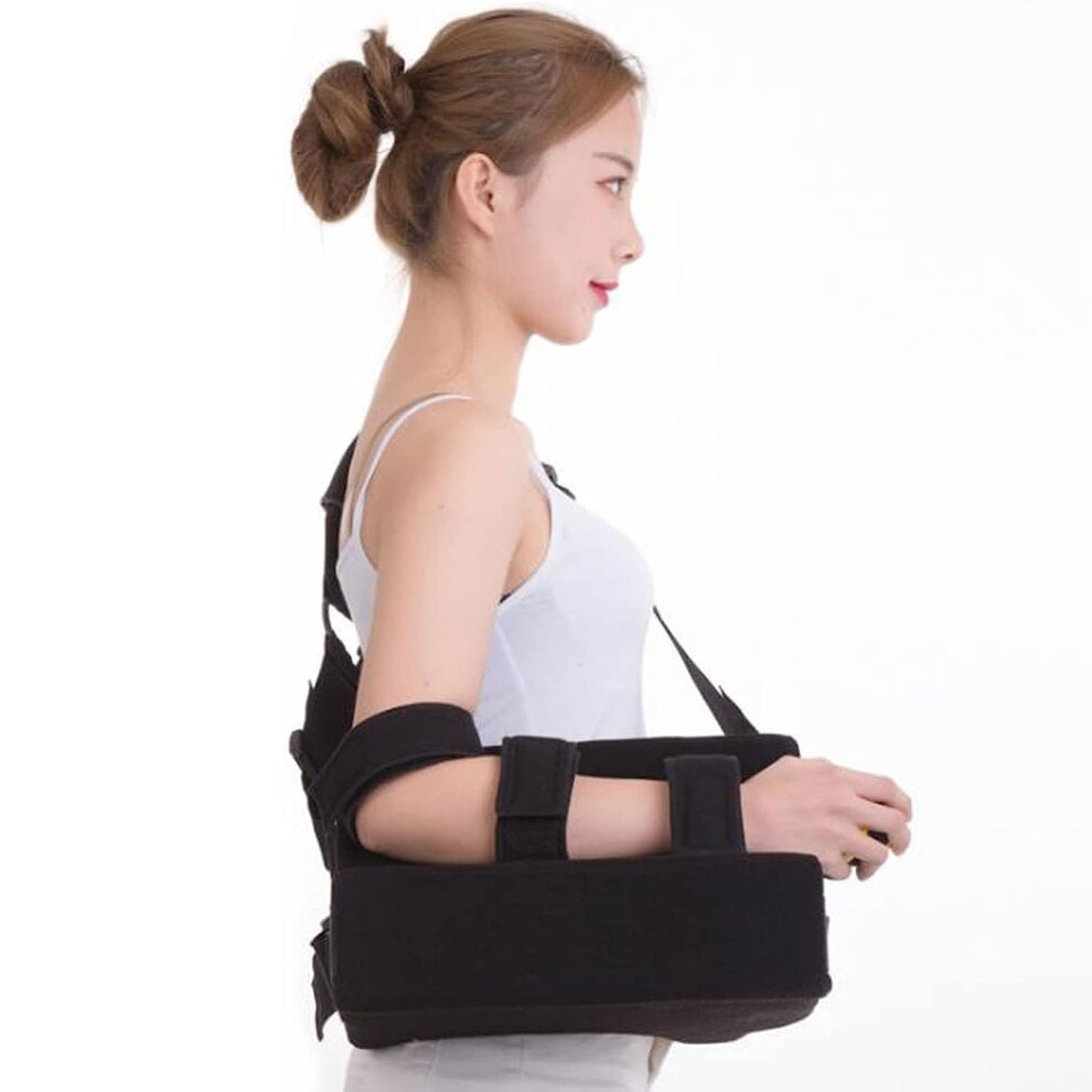 Shoulder Abduction Sling Right Arm Immobilizer With Pillow, Breathable Comfort for Shoulder Injury Post-Surgery Recovery