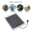 Panel solar USB de 10 W, 21,5  17,5 cm, Transparente 12
