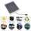 Panel solar USB de 10 W, 21,5  17,5 cm, Transparente 9