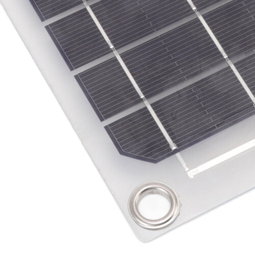 Panel solar USB de 10 W, 21,5  17,5 cm, Transparente 2