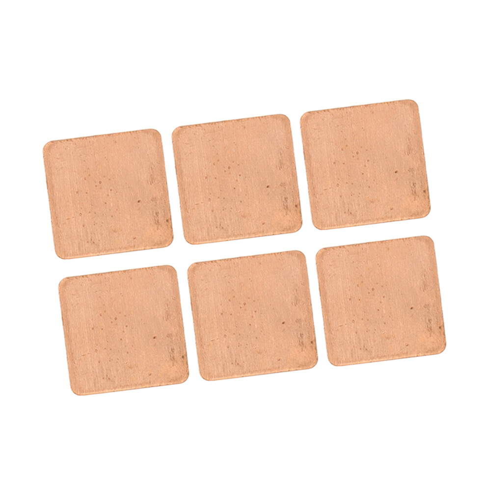 100Pcs Copper Heatsink Pads 20X20x1.0mm Thermal Conductivity 401W/Mk 4681356508363