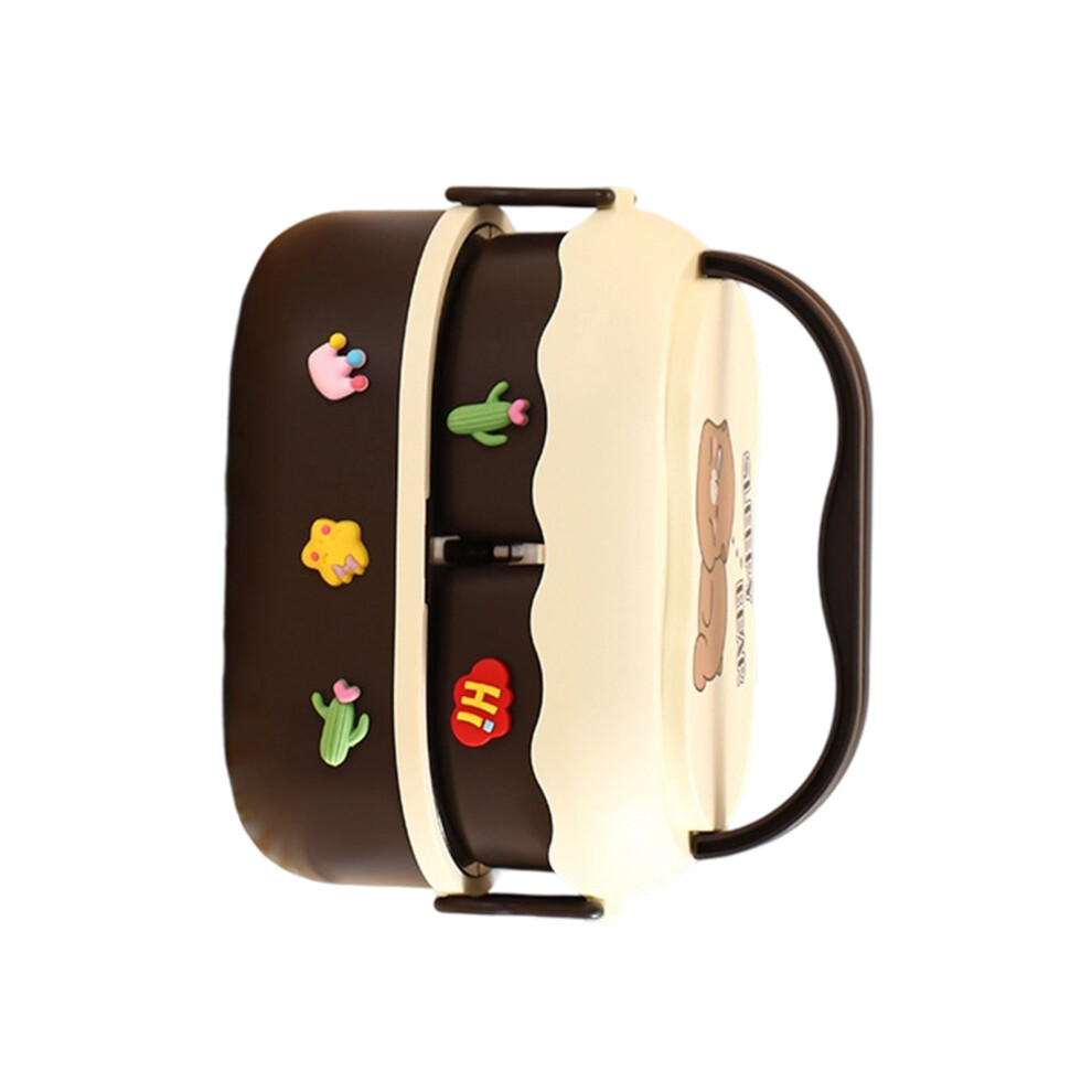 Cartoon Style Thermal Lunch Container-brown Plastic 3D stickers-image-OPC-PMH79GK-NEW