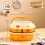 Cartoon Style Thermal Lunch Container-brown Plastic 3D stickers 4
