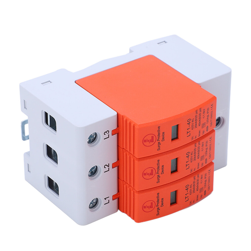 Ac420v 20-40Ka 3P Surge Protector Breaker For Home Electrical Installations 6951356509430