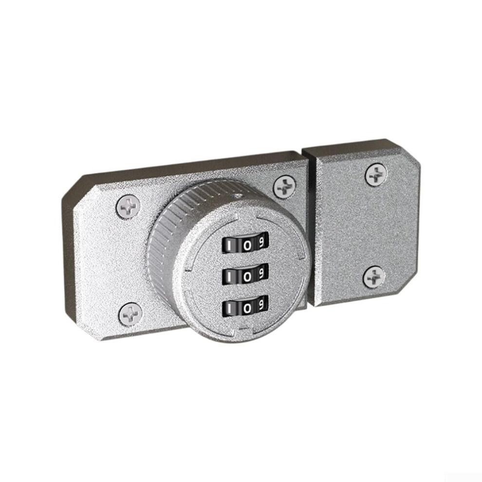 Password Latch For Cabinets And Drawers, Zinc Alloy Construction, Silver Finish, Compatible With Standard Cabinets 9067246405281