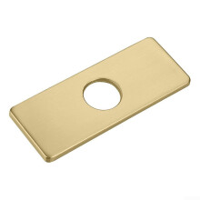 Scratch Resistant Plate 162x63mm 304 Stainless Steel Hole Cover For Bathroom Sink Gold Antitarnish Faucet Deck Plate