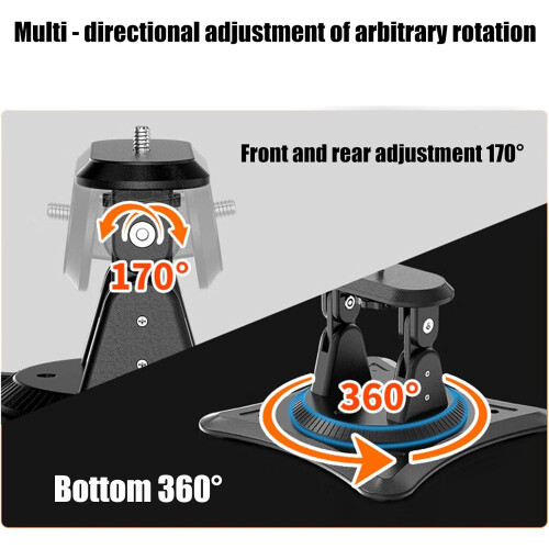 Desk Projector Stand 360-Degree Rotating Bracket, Universal Ceiling Mount Bracket for Projectors, Multifunctional Stand 2