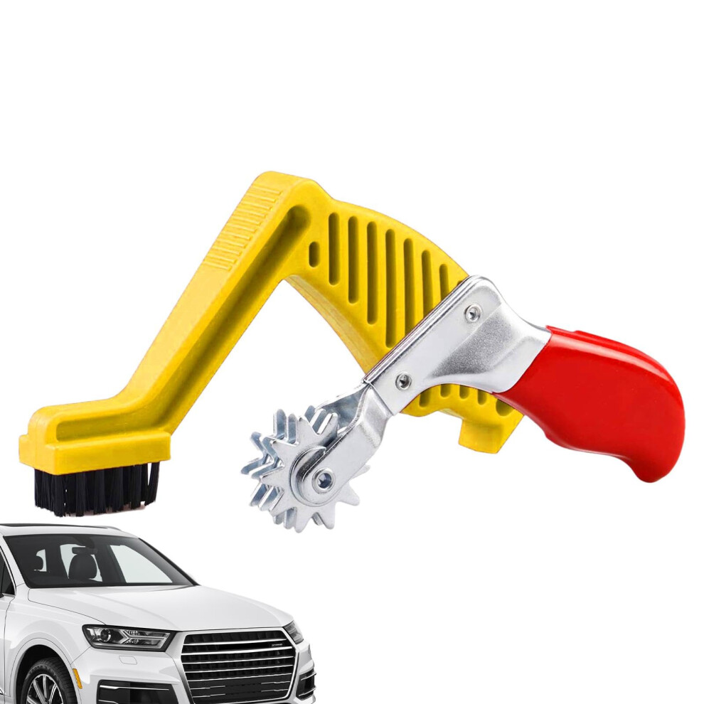 Buffing Pad Cleaner, Wool Spur Tool For Detailing, Yellow Polishing Pad Washer And Conditioning Brush For Car Polishing-image-OPC-PMH7BXP-NEW