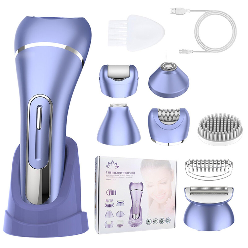 Electric Shaver For Women Cordless Rechargeable Trimmer With Detachable Head For Bikini, Legs, Underarms Pubic Hair