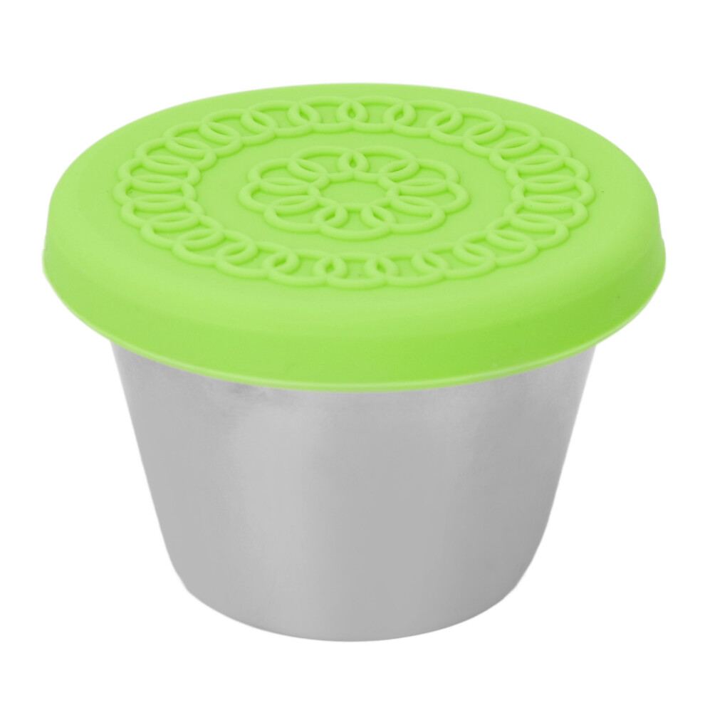 70ml Stainless Steel Essential Oil Container with Silicone Lid, Green