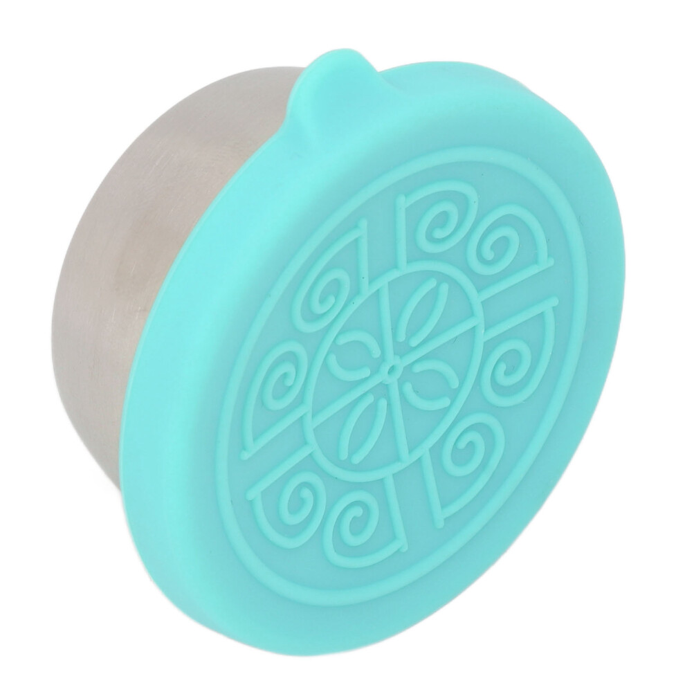 Portable 50ml Stainless Steel Condiment and Oil Container with Mint Green Lid